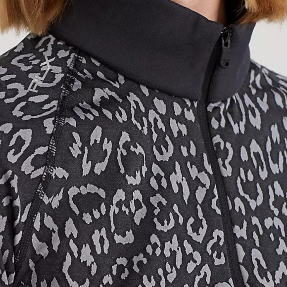 New w/tags! Ralph Lauren RLX PB Leopard zipper activewear sz XXS - Picture 4 of 12